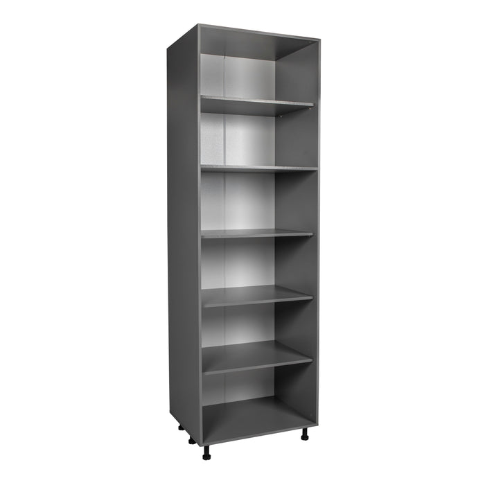 Wallkitchens Wood Grey  Pantry Cabinet Grey 1