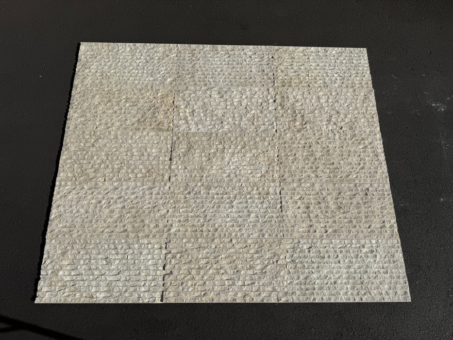 Caen Beige Split Face Limestone Tile - 12" x 24"