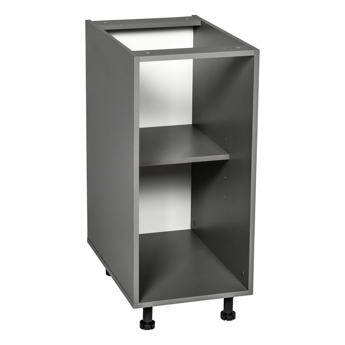 Wallkitchens Wood Grey Base Cabinet Grey 1