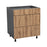 Wallkitchens Wood Natural Teak Base Cabinet Natural Teak 1