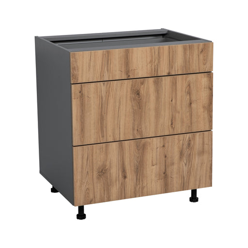 Wallkitchens Wood Natural Teak Base Cabinet Natural Teak 1