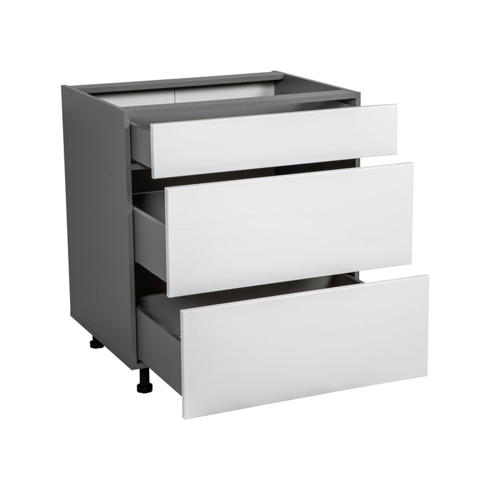 Wallkitchens Wood White Glossy Base Cabinet White Glossy 2