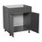 Wallkitchens Wood Grey Glossy Sink Base Cabinet Grey Glossy 2