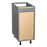 Wallkitchens Wood Grey Base Cabinet Grey 2