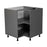 Wallkitchens Wood Grey  Corner Lazy Susan Base Cabinet Grey 1