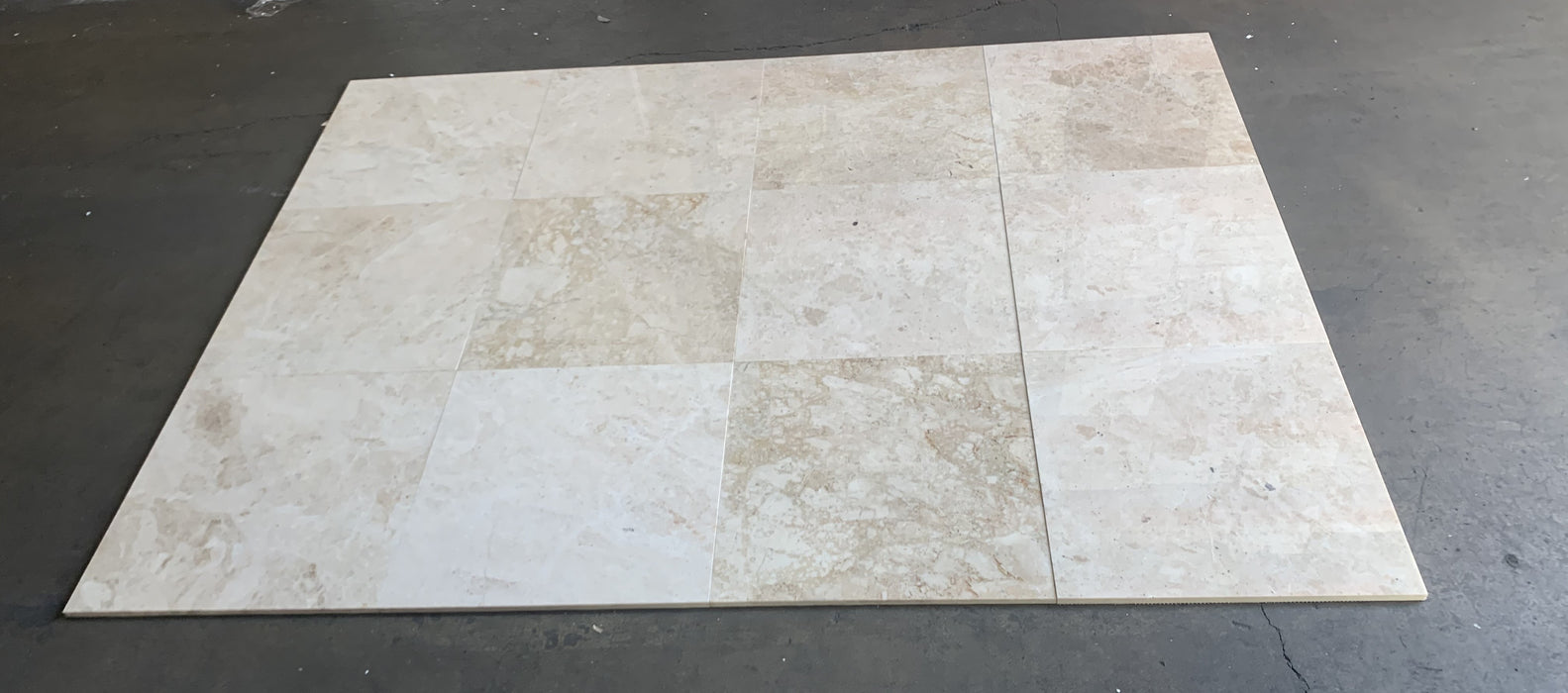 Cappuccino Honed Marble Tile - 18" x 18"