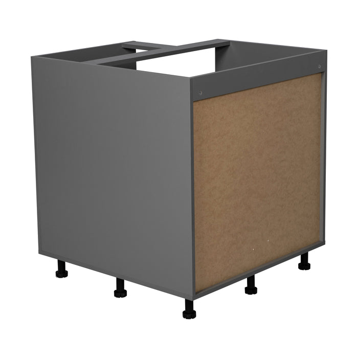 Wallkitchens Wood Black Matte Corner Lazy Susan Base Cabinet Black Matte 3