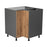 Wallkitchens Wood Natural Teak  Corner Lazy Susan Base Cabinet Natural Teak 1