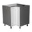 Wallkitchens Wood White Glossy Corner Lazy Susan Base Cabinet White Glossy 1
