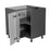 Wallkitchens Wood White Glossy Corner Lazy Susan Base Cabinet White Glossy 2