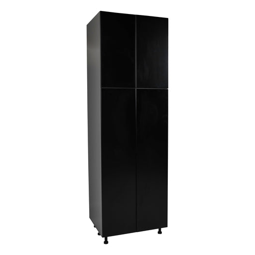Wallkitchens Wood Black Matte Pantry Cabinet Black Matte 1