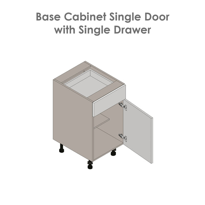 Wallkitchens Wood Black Base Cabinet Black 4