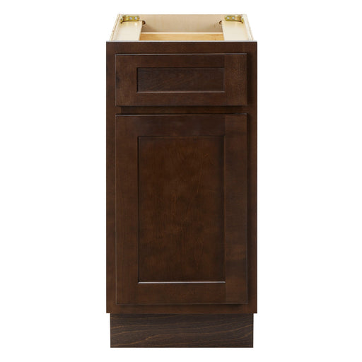 CVD Brown Wood Freestanding 1 Drawer Bathroom Cabinet - 15" x 32.5" 1