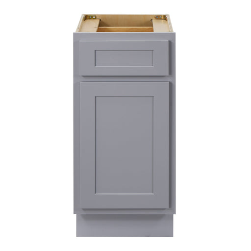 CVD Grey Wood Freestanding 1 Drawer Bathroom Cabinet - 15" x 32.5" 1
