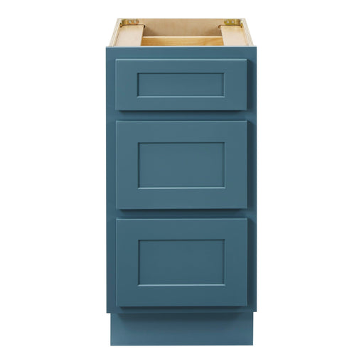 CVD Green Wood Freestanding 3 Drawers Bathroom Cabinet - 15" x 32.5" 1