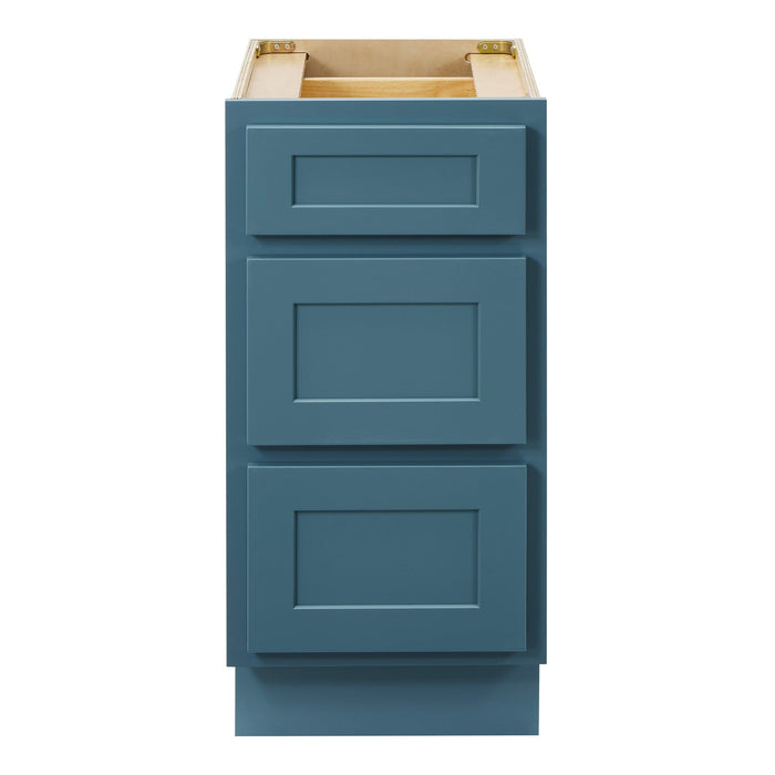 CVD Green Wood Freestanding 3 Drawers Bathroom Cabinet - 15" x 32.5" 1