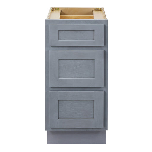 CVD Silver Wood Freestanding 3 Drawers Bathroom Cabinet - 15" x 32.5" 1