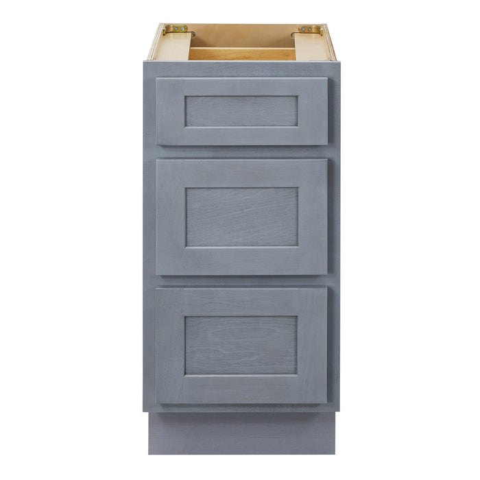 CVD Silver Wood Freestanding 3 Drawers Bathroom Cabinet - 15" x 32.5" 1