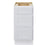 CVD White Wood Freestanding 3 Drawers Bathroom Cabinet - 15" x 32.5" 1