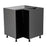 Wallkitchens Wood Black Matte Corner Lazy Susan Base Cabinet Black Matte 1