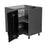 Wallkitchens Wood Black Matte Corner Lazy Susan Base Cabinet Black Matte 2