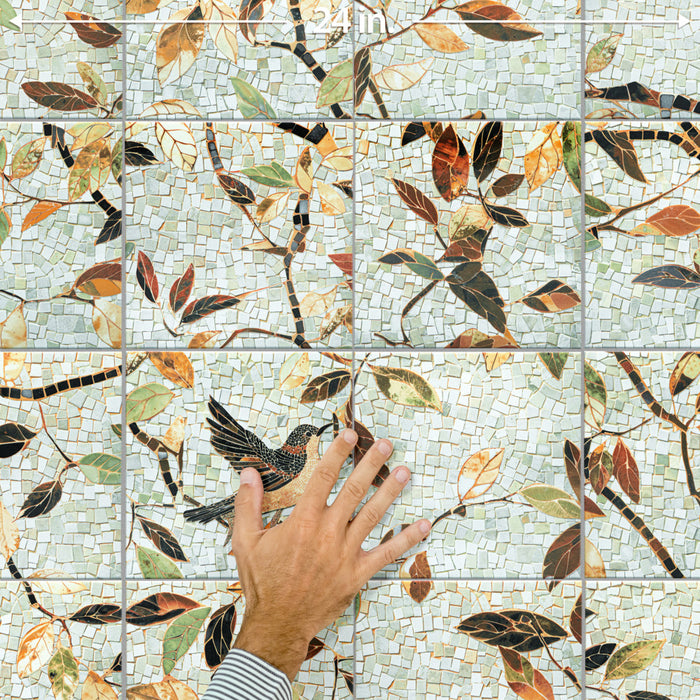 Tiffany Porcelain Decor Tile Mixed 8