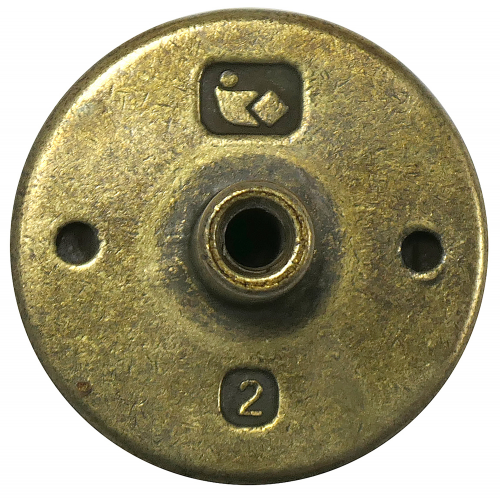 First Family Zinc Alloy Cabinet Knob Light Brass 3