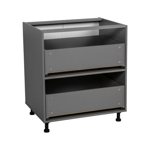 Wallkitchens Wood Grey Base Cabinet Grey 1