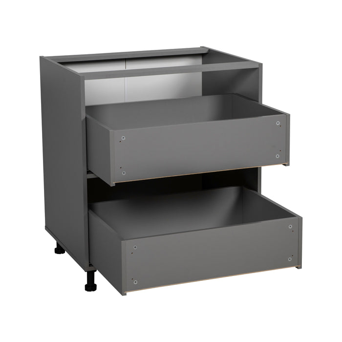 Wallkitchens Wood Grey Base Cabinet Grey 2