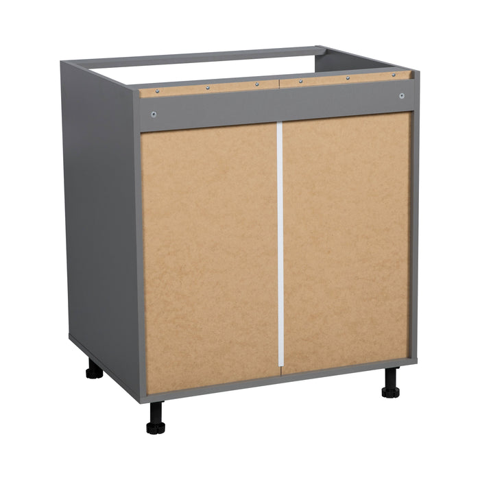 Wallkitchens Wood White Matte Base Cabinet White Matte 3