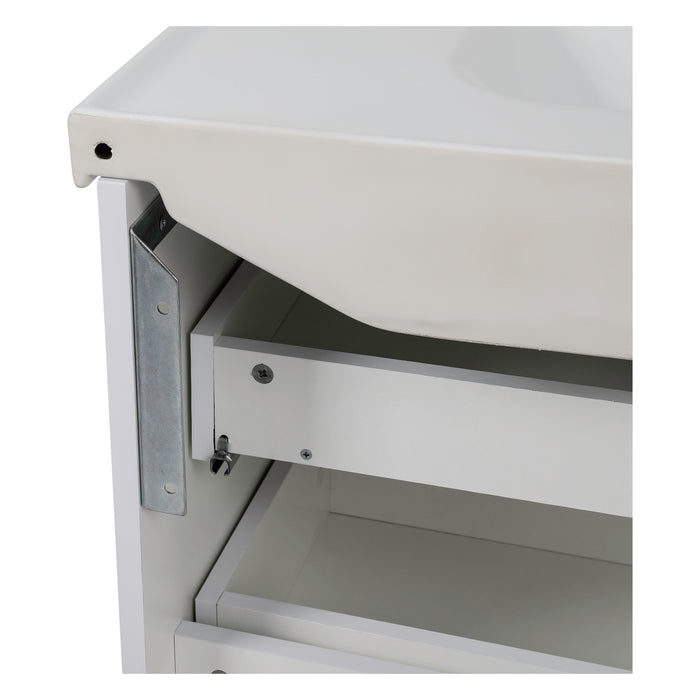 Niagara Wood White Glossy Bathroom Vanity White Glossy 4