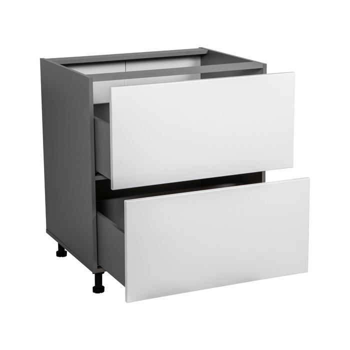 Wallkitchens Wood White Glossy Base Cabinet White Glossy 2