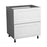 Wallkitchens Wood White Matte Base Cabinet White Matte 1