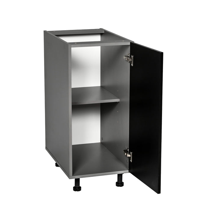 Wallkitchens Wood Black Matte Base Cabinet Black Matte 2