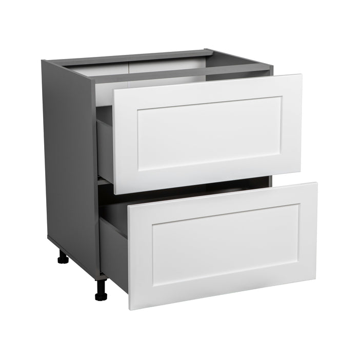 Wallkitchens Wood White Matte Base Cabinet White Matte 2