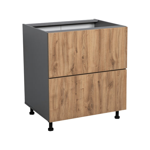Wallkitchens Wood Natural Teak Base Cabinet Natural Teak 1