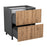 Wallkitchens Wood Natural Teak Base Cabinet Natural Teak 2