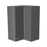 Wallkitchens Wood Grey Glossy Diagonal Corner Wall Cabinet Grey Glossy 1