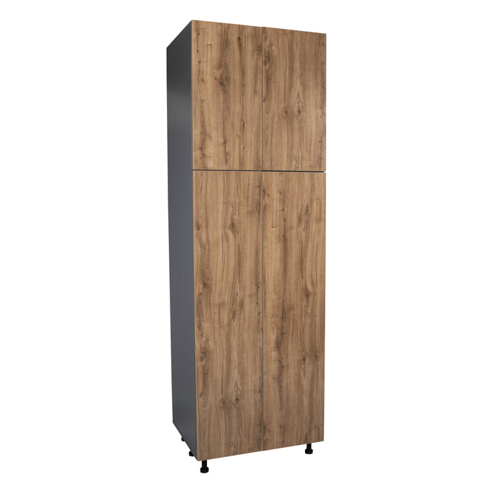 Wallkitchens Wood Natural Teak  Pantry Cabinet Natural Teak 1