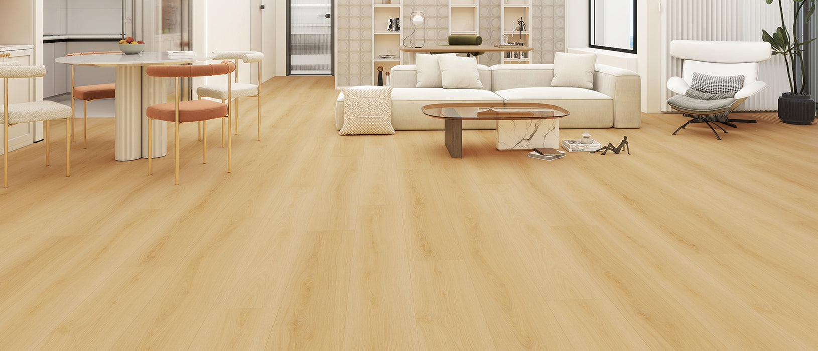 Oak Wood Scarlet Oak Laminate Wood Plank Embossed 2
