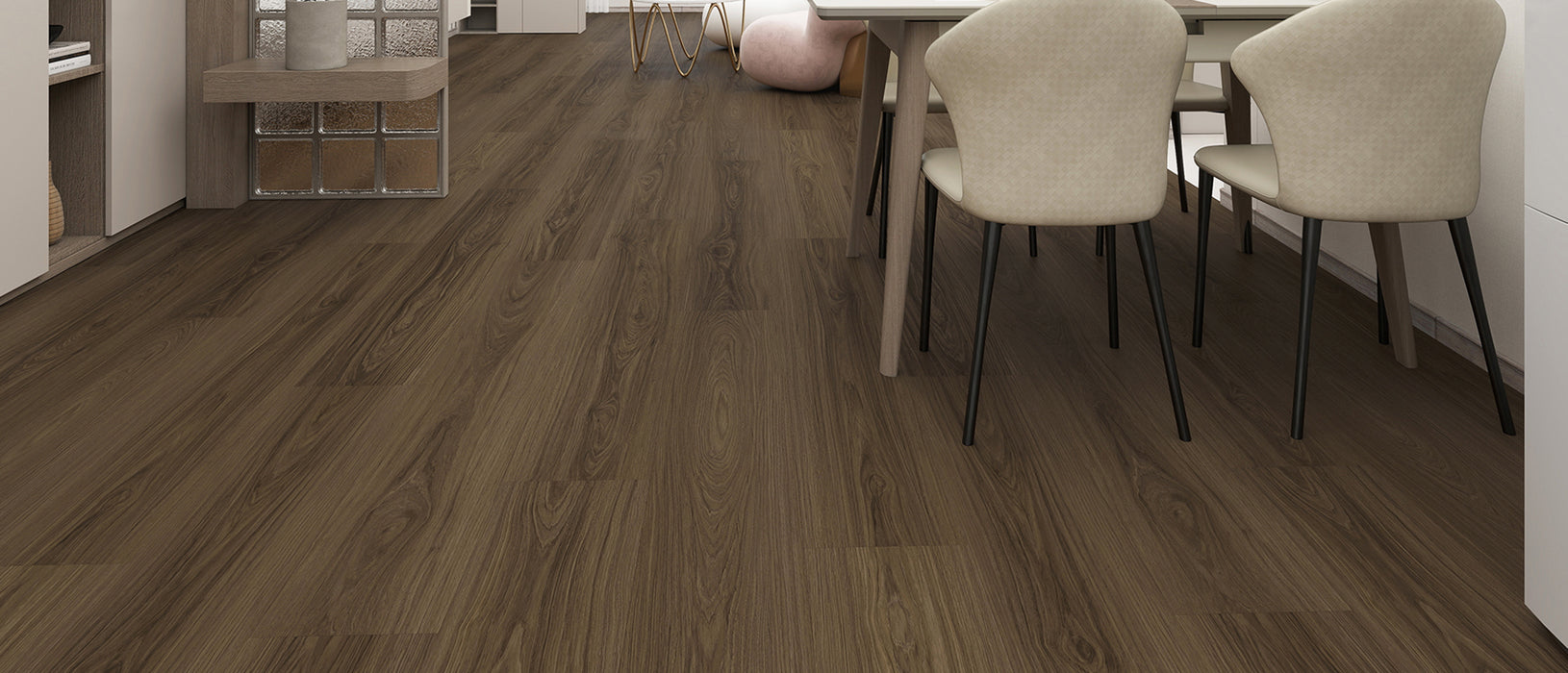 Oak Wood Chestnut Oak Laminate Wood Plank Embossed 2