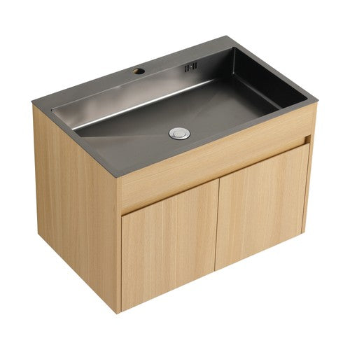 Plywood Oak Bathroom Vanity Oak 1