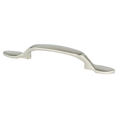 Traditional Advantage Two Zinc Brushed Nickel Cabinet Pull  1