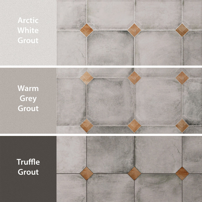 Laverton Porcelain Octagon Gris with Taco Natural Tile Matte 5