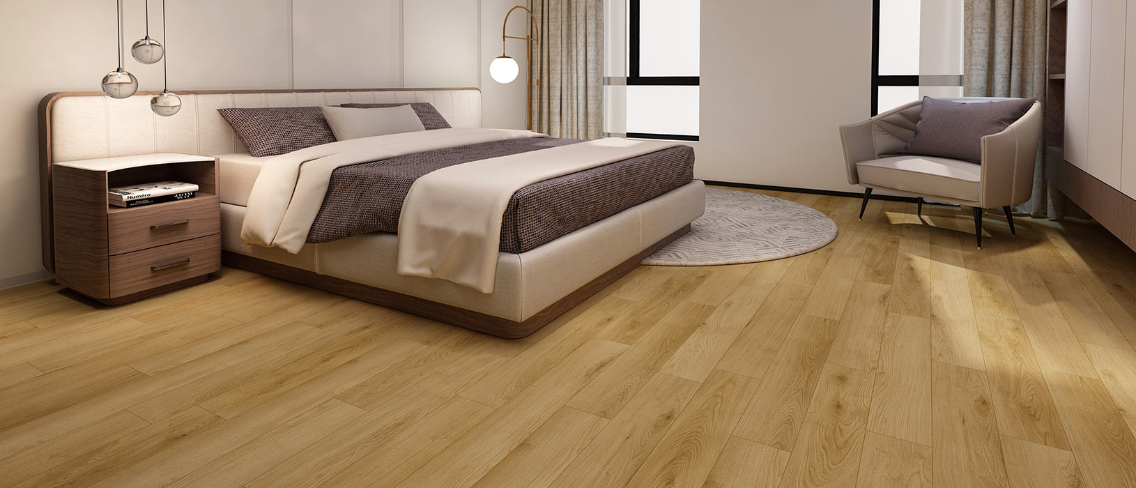New Series Wood Sessile Oak Laminate Wood Plank Embossed 2