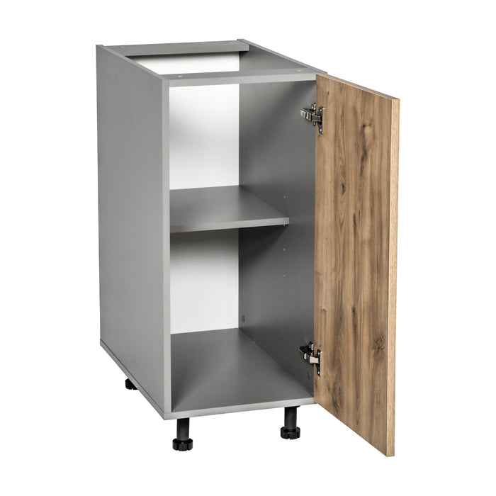 Wallkitchens Wood Natural Teak Base Cabinet Natural Teak 2