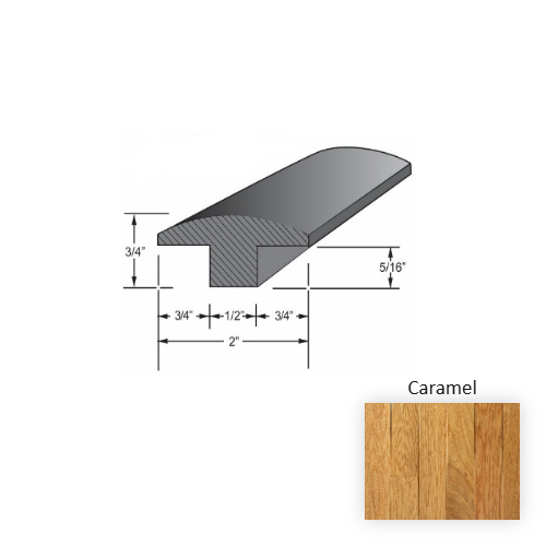 Hillshire Wood Caramel Hardwood Moulding / Trim Aluminum Oxide 1