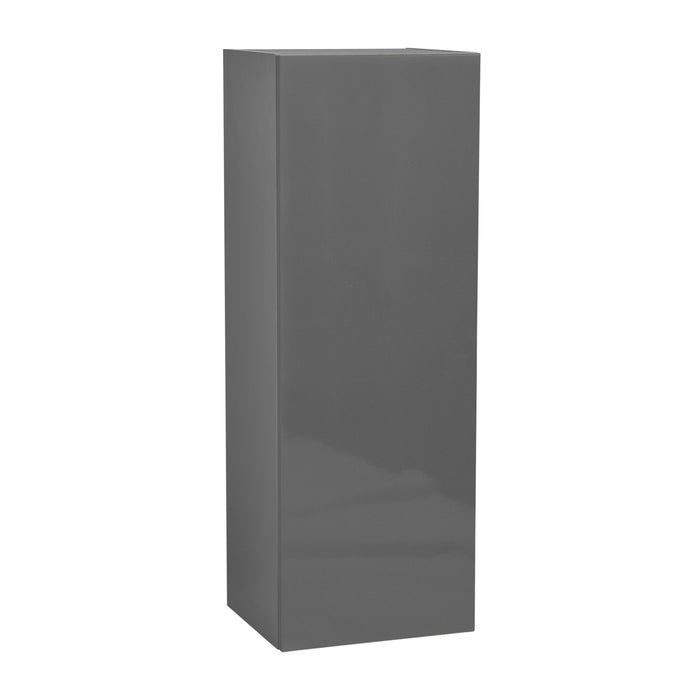 Wallkitchens Wood Grey Glossy Wall Cabinet Grey Glossy 1