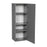 Wallkitchens Wood Grey Glossy Wall Cabinet Grey Glossy 2