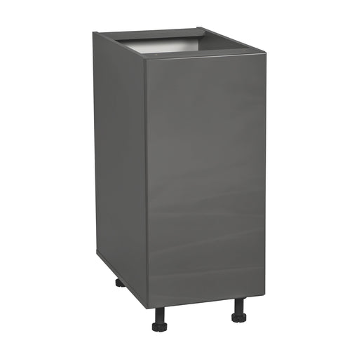 Wallkitchens Wood Grey Glossy Base Cabinet Grey Glossy 1